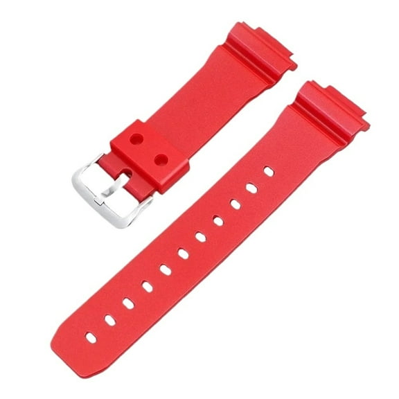 Mae Resin Sport Strap for Casio Pearlescent TPU Men Women Replace Bracelet Watch Band