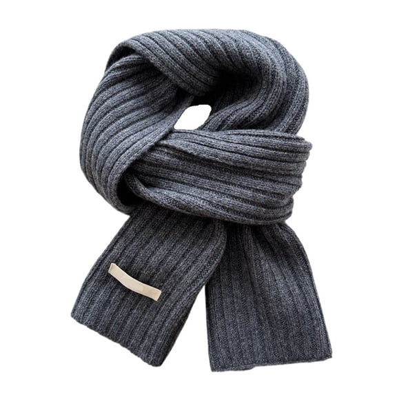 Mae Scarf Knitted Thick Warm Winter Style for Couples Versatile Yarn Neck Warmer
