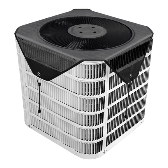Mae Top Universal Air Conditioner Cover Multisize Heavy Duty Mesh Central AC Cover Black Leaf Guard Cover All Season