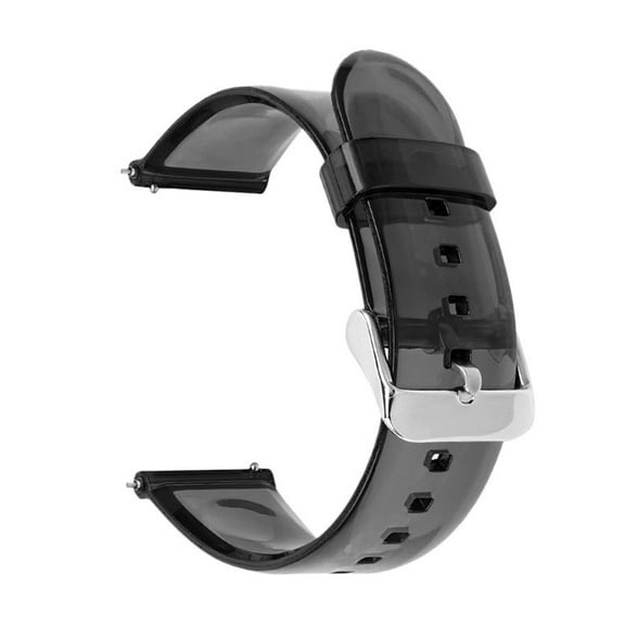 Mae Transparent Strap Stainless Steel Buckle Sport Waterproof PVC Men Women Quick Release Replacement Watch Band Bracelet