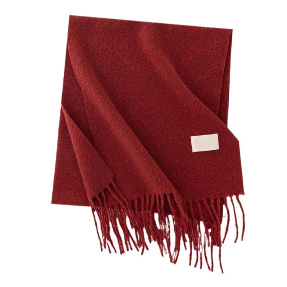 Mae Warm Plaid Shawl Poncho Winter Scarf Red Plaid Scarf Winter Soft Warm Christmas Shawl Wrap Cozy Neckwear