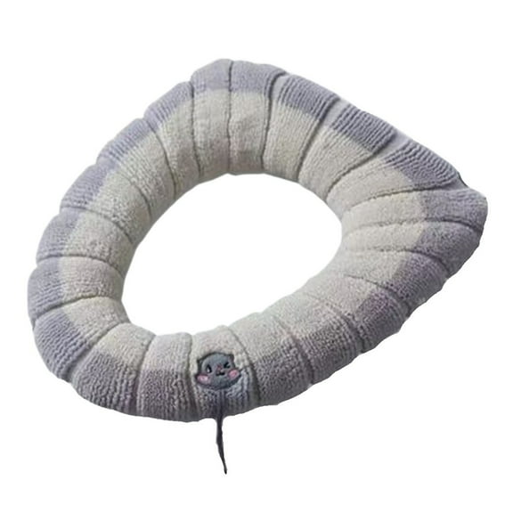 Mae With Handle Soft Bathroom Toilet Lid Cover Cushion Thicker Stretchable Washable