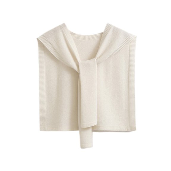 Mae Women Sweater Spring Autumn Winter Preppy Style Knitted Shawl Scarf Warm Casual Solid Wool Shawl Clothes