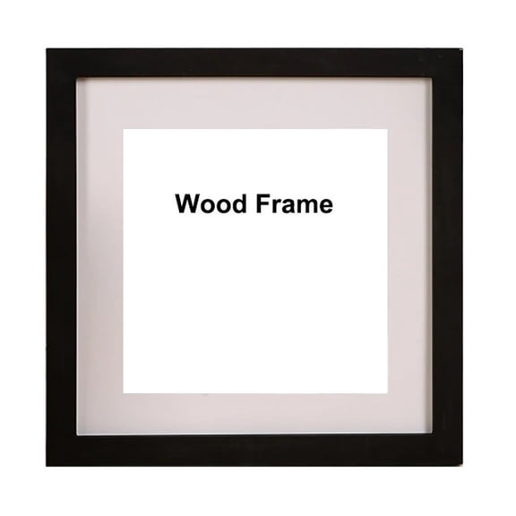 Mae Wooden Nature Square Picture Frame,Plexiglass Include Poster Photo Frames For Wall Hanging Photo Frame