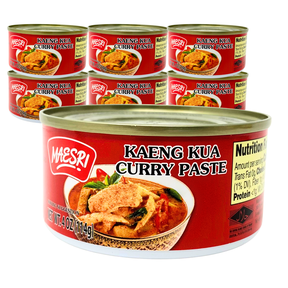 MaeSri Kaeng Kua Curry Paste, Rich Coconut Curry with Thai Herbs & Spices, 4 oz, Pack of 6
