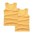 thumbnail image 1 of Maean 2 Pack Girls Tank Tops Cotton Sleeveless Shirt Crew Neck Ribbed Soft Undershirt Summer Casual Basic Tops, 1 of 3