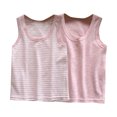thumbnail image 1 of Maean 2 Pack Girls Tank Tops Kids Cotton Soft Sleeveless Undershirts Athletic Gym Tanks Shirts, 1 of 3