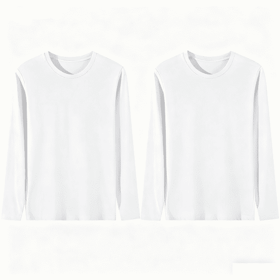 Maean 2 Pack Mens Basic Tshirts Long Sleeve Lightweight Pullover Soft Comfy Solid Color Casual Tee