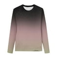 thumbnail image 1 of Maean 3-14 Years Girls Long Sleeve Shirts Soft Cotton Crewneck Tshirts Tee Basic Gradient Tops, 1 of 5