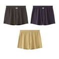 thumbnail image 1 of Maean 3 Pack Men's Big and Tall Cotton Boxer Elastic Waist Comfy Breathable Underwear Plaid Pjs Shorts, 1 of 6