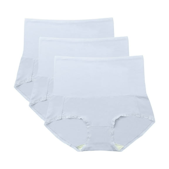 Maean 3 Pack Womens Seamless Panties High Waist Breathable Underwear Briefs Full Coverage Stretch