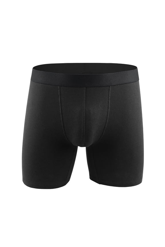 4 Pack Boxer Underwear for Mens Cotton Soft Comfy Breathable Stretchy Compression Underpant