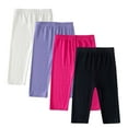 thumbnail image 1 of Maean 4 Pack Girls Capris Leggings Crop Stretchy Comfortable Tight Pants Little Girl Soft Clothes, 1 of 7