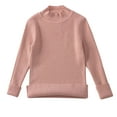 thumbnail image 1 of Maean Baby Girls Turtleneck Knited Sweater Tops Stretch Long Sleeve Fall Winter Basic Kids Sweaters, 1 of 7