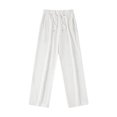 thumbnail image 1 of Maean Baggy Sweatpants for Women Elastic Waist Drawstring Straight Wide Leg Loose Pockets Casual Running Pants, 1 of 2