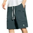 thumbnail image 1 of Maean Big and Tall Cargo Shorts for Mens Summer Loose Breathable Causal Shorts with Zip Pockets, 1 of 5