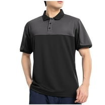 Maean Big and Tall Golf Shirts for Mens Collared Button Neck Short Sleeve Casual Tee Summer Loose Tshirts