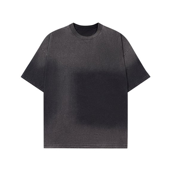 Maean Big and Tall Shirts for Mens Cotton Short Sleeve Summer Loose Tee Causal Oversized Streetwear Shirt