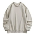 thumbnail image 1 of Maean Big and Tall Sweatshirt for Men Crew Neck Pullover Long Sleeve Basic Plain Casual Fall Trendy Tops, 1 of 7