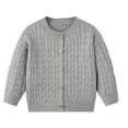 thumbnail image 1 of Maean Boys Girls Cardigans Sweater Long Sleeve Button down Ribbed Knit Sweaters School Uniforms Tops, 1 of 6