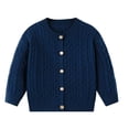 thumbnail image 1 of Maean Boys Girls Cardigans Sweater Long Sleeve Button down Ribbed Knit Sweaters School Uniforms Tops, 1 of 6