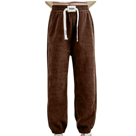 Maean Boys Girls Cotton Sweatpants Lounge Athletic Jogger Sweat Pants Elastic Waist Drawstring with Pockets