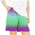 thumbnail image 1 of Maean Boys Girls Lounge Shorts Elastic Waist Loose with Pockets Color Block Shorts Summer Causal Shorts, 1 of 4