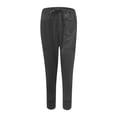 thumbnail image 1 of Maean Capri Pants for Women Casual Elastic High Waist Drawstring Tapered Loose Solid Color Pockets Trousers, 1 of 6