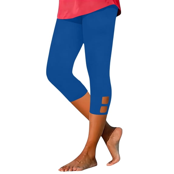 Maean Capri Pants for Womens Leggings Workout Yoga Gym Athletic Lounge Elastic Waist Capris Pant