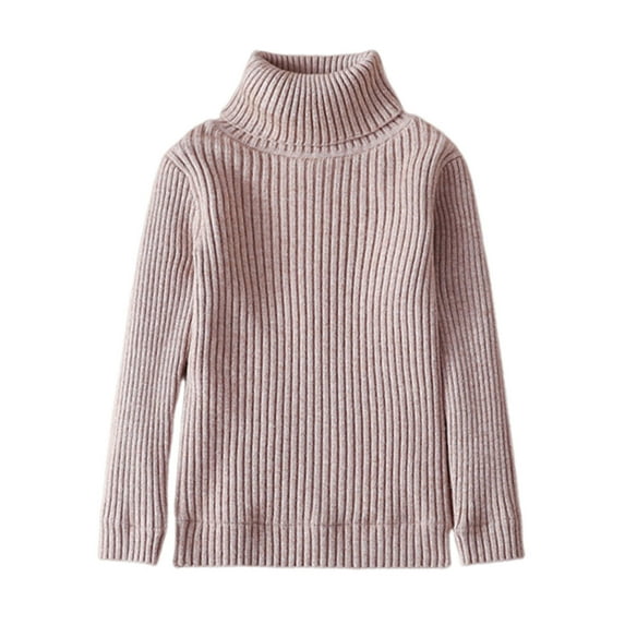 Maean Turtleneck Sweaters for Boys Kids Mock Neck Cable Knitted Long Sleeve Solid Color Warm Sweater