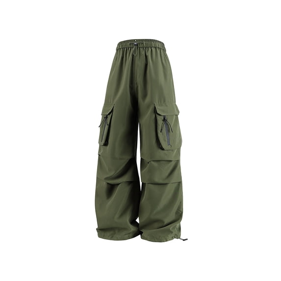 Maean Cargo Pant for Womens Wide Leg Baggy Sweatpant High Elastic Waist Casual Athletic Pants with Pockets