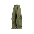 thumbnail image 1 of Maean Cargo Pant for Womens Wide Leg Baggy Sweatpant High Elastic Waist Casual Athletic Pants with Pockets, 1 of 6