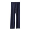 thumbnail image 1 of Maean Casual Pants for Women Summer Elastic High Waist Wide Leg Loose Pleated Long Trousers with Pockets, 1 of 3
