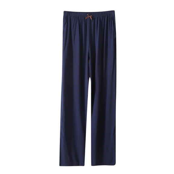 Maean Casual Pants for Women Summer Elastic High Waist Wide Leg Loose Pleated Long Trousers with Pockets