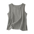 thumbnail image 1 of Maean Cotton Linen Tank for Womens Sleeveless Loose Tops Lightweight Summer Vacation Beach Shirts, 1 of 4