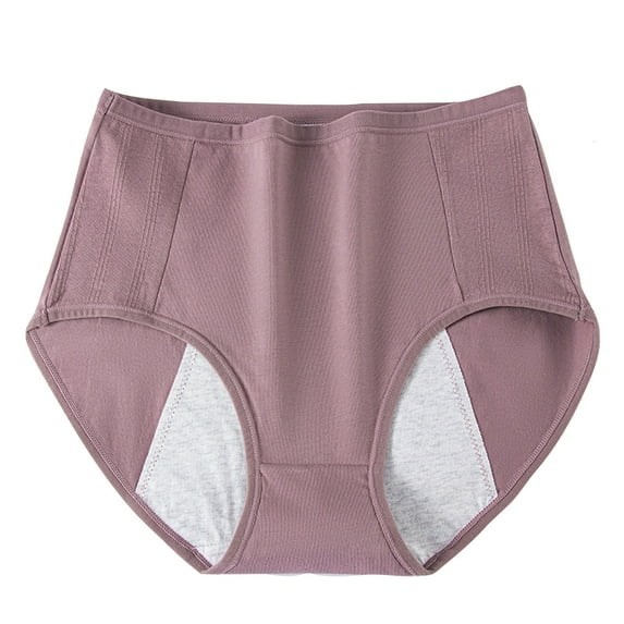 Maean Cotton Underwear for Women Menstrual Period High Rise Full Coverage Panties Leak Proof Breathable Briefs
