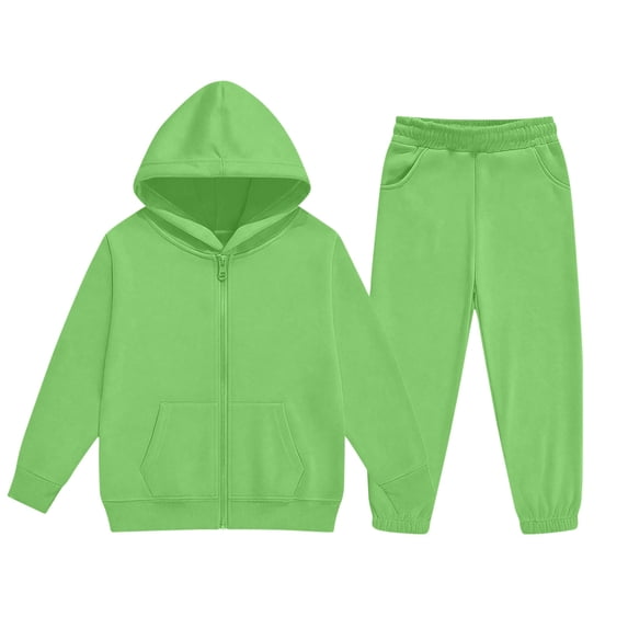 Maean Girl 2 Piece Outfits Sets Long Sleeve Sweatshirt Jackets Matching Set Sweatpants with Pockets