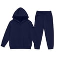 thumbnail image 1 of Maean Girl 2 Piece Outfits Sets Long Sleeve Sweatshirt Jackets Matching Set Sweatpants with Pockets, 1 of 6