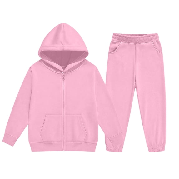 Maean Girl 2 Piece Outfits Sets Long Sleeve Sweatshirt Jackets Matching Set Sweatpants with Pockets
