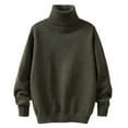 thumbnail image 1 of Maean Girl's Turtleneck Sweaters Kid's Boy's Long Sleeve Pullover Knit Mock Neck Sweater Tops, 1 of 3