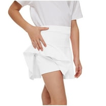 Maean Girls Athletic Skirts with Shorts Kids Skorts Tennis Running High Waist Summer Sport Shorts
