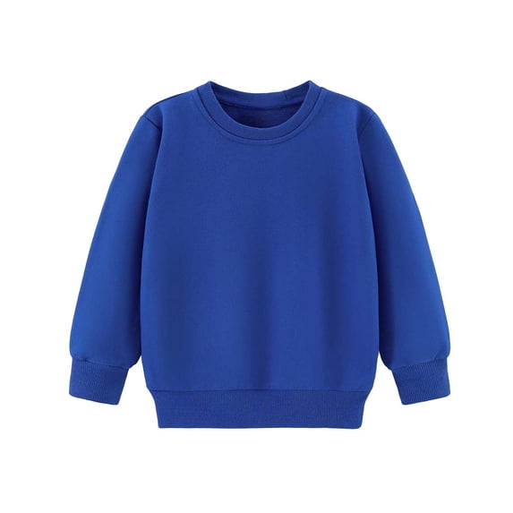 Maean Girls Boys Sweatshirts Crew Neck Casual Tops Fall Winter Pullover Basic Sweatshirt for Kids