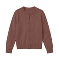 thumbnail image 1 of Maean Girls Cardigan Sweater School Uniform Button down Knit Cardigan Long Sleeve Fall Tops Clothes, 1 of 7
