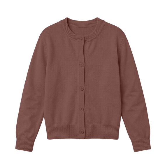 Maean Girls Cardigan Sweater School Uniform Button down Knit Cardigan Long Sleeve Fall Tops Clothes