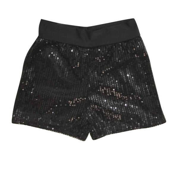 Maean Girls Sequin Shorts Elastic Waist Straight Leg Sparkly Shorts Party Prom Dance Short Pants