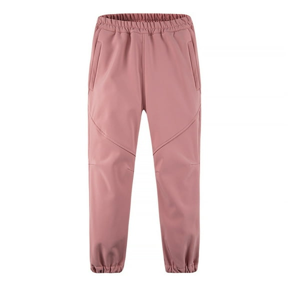 Maean Kids Hiking Pants Outdoor Sport Fall Winter Warm Pant Waterproof and Breathable Solid Color Ski Trousers