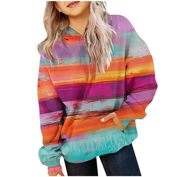 Maean Kids Oversized Sweatshirts Hoodie Long Sleeve Pullover Sweatshirt with Pockets for Boys Girls