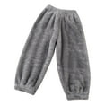 thumbnail image 1 of Maean Kids Pajama Pants Fuzzy Fleece Elastic Waist Loungewear Warm Fall Winter Pjs Pant for Boys Girls, 1 of 6