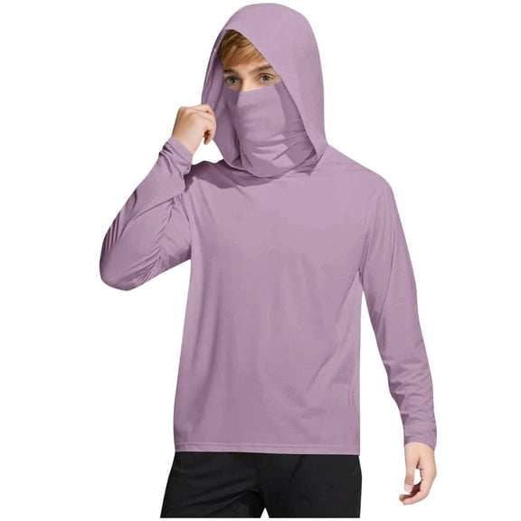 Maean Kids Sun Protection Shirts Quick Dry Lightweight Athletic Hiking Hoodie Beach Shirt for Boys Girls