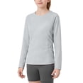 thumbnail image 1 of Maean Kids Sweaters Solid Color Round Neck Soft Warm Basic Knitted Long Sleeve Fall Winter Sweater, 1 of 7